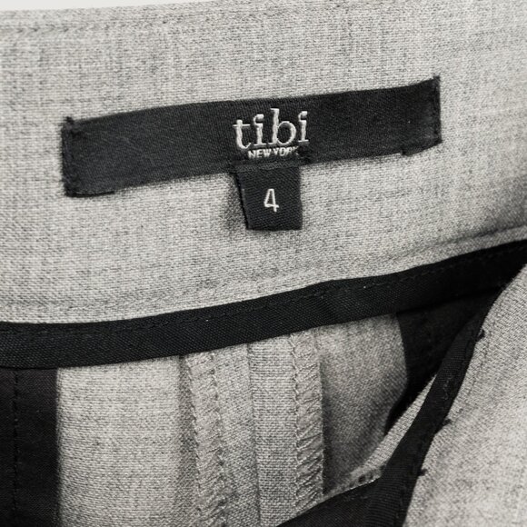 Tibi AW/14 Runway Grey Tropical Wool Pleated Wrap Pants - Picture 12 of 14